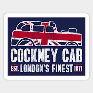 Cockney Cab - Redline Series (Reverse - Worn) Sticker